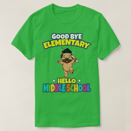 さようなら小学校こんにちは中学校 Tシャツ (デザイン正面)