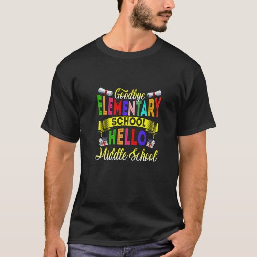 さようなら小学校こんにちは中学校 Tシャツ (正面)