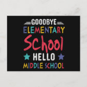 さようなら小学校こんにちは中学生 ポストカード (正面)