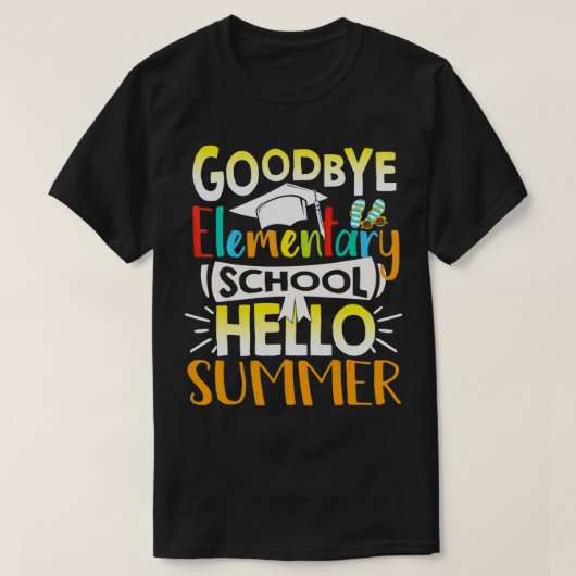 さようなら小学校ハローサマー先生ス Tシャツ (デザイン正面)