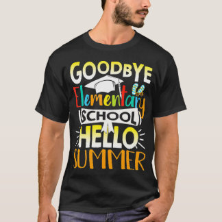 さようなら小学校ハローサマー先生ス Tシャツ