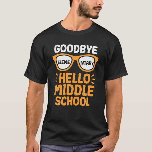 さようなら小学校ハローミドルスクール先生Stu Tシャツ (正面)