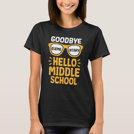 さようなら小学校ハローミドルスクール先生Stu Tシャツ (正面)
