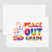 さようなら小学2年生 タイダイ 最後の日 2年生 案内状 (正面/裏面)