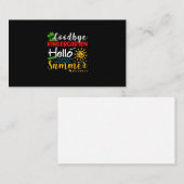 さようなら幼稚園こんにちは夏の卒業 名刺 (正面/裏面)