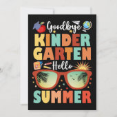 さようなら幼稚園こんにちは夏の卒業 案内状 (正面)