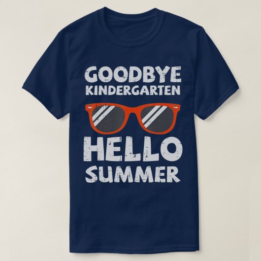 さようなら幼稚園こんにちは夏の最終日卒業生 Tシャツ (デザイン正面)