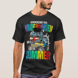 さようなら幼稚園こんにちは夏モンスタートラックディ Tシャツ