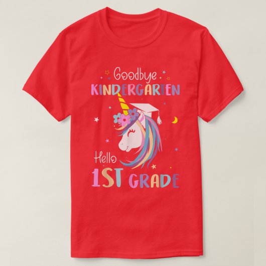 さようなら幼稚園こんにちは1年生の卒業Un Tシャツ (デザイン正面)