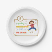 さようなら幼稚園こんにちは1年生2022 ペーパープレート (正面)