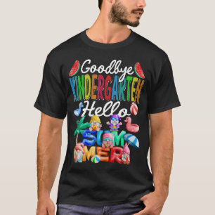 さようなら幼稚園ハローサマー格言ビーチ Tシャツ