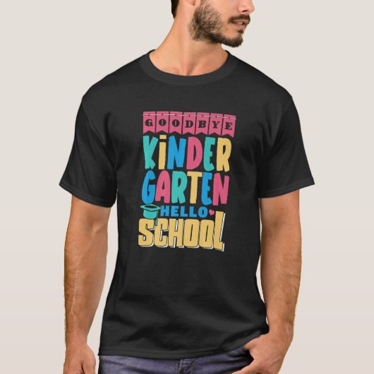 さようなら幼稚園ハロースクール1年生1日 Tシャツ (正面)