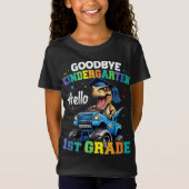さようなら幼稚園モンスタートラックトレックス卒業 Tシャツ (正面)