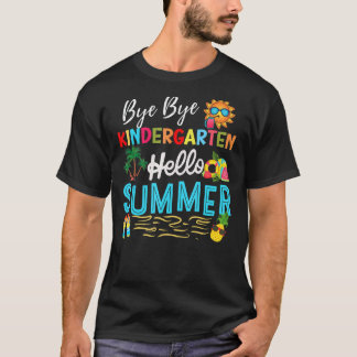 さようなら幼稚園 こんにちは夏の先生 生徒 Tシャツ