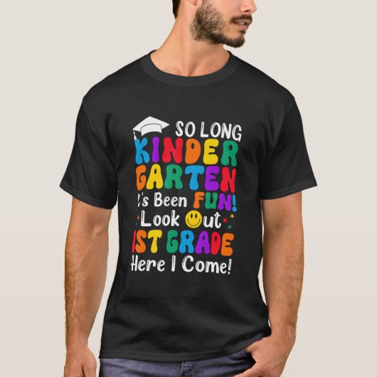 さようなら幼稚園 1ねんせいだよ Tシャツ (正面)