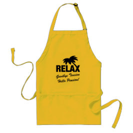 さようなら張力こんにちは年金の退職BBQのエプロン スタンダードエプロン