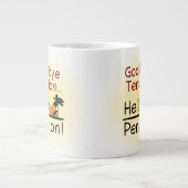 さようなら張力、こんにちは年金のおもしろいな退職 ジャンボコーヒーマグカップ (正面)