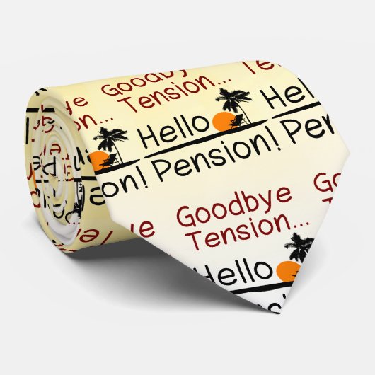 さようなら張力、こんにちは年金のおもしろいな退職 ネクタイ (ロール)
