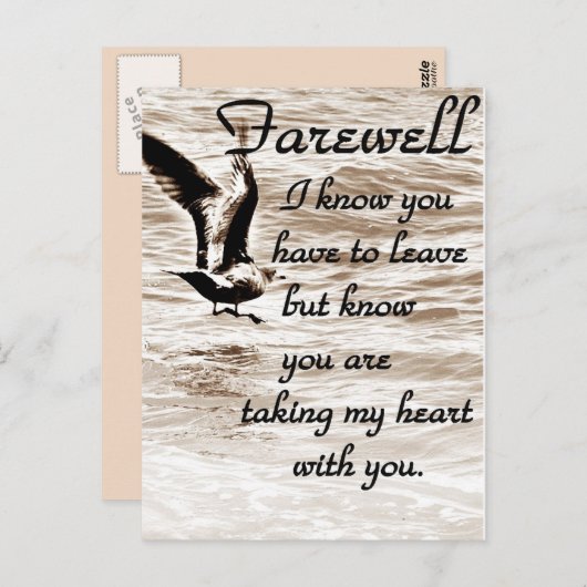 さようなら恋しく思さよう ポストカード (正面/裏面)