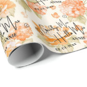 さようなら恋しく思Hello Mrs.フローラかわいい ラッピングペーパー (ロールコーナー)