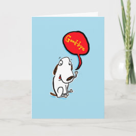 さようなら犬ことわざお恋しく思前に行く。 カード