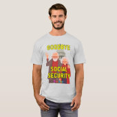 さようなら社会保障 Tシャツ (正面フル)