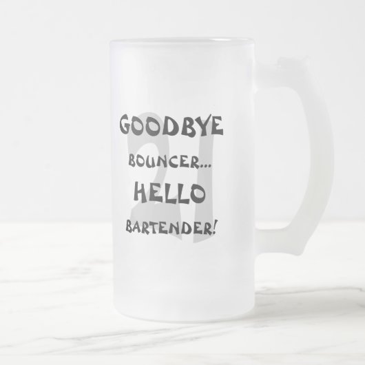 さようなら警備員の…こんにちはバーテンダー! フロストグラスビールジョッキ (右)