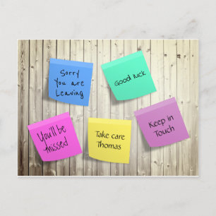 さようなら送別用ポストイット ポストカード