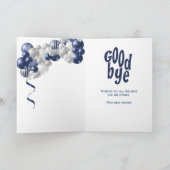 さようなら離れの別れ カード (内部)