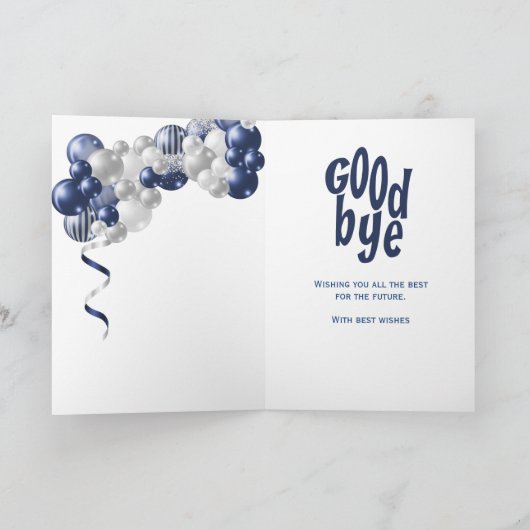 さようなら離れの別れ カード (内部)