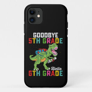 さようなら5年生 こんにちは6年生 ティラノサウルス iPhone 11 ケース