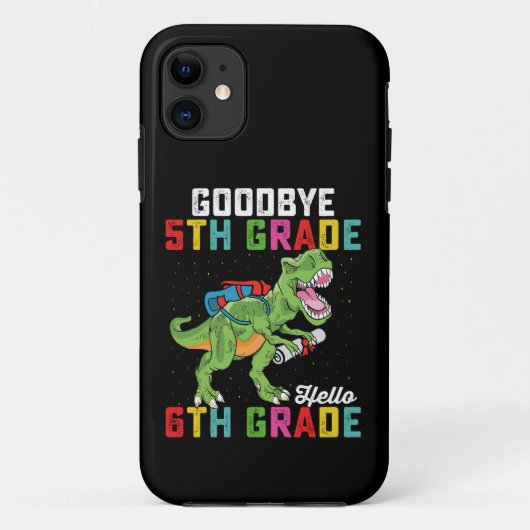 さようなら5年生 こんにちは6年生 ティラノサウルス Case-Mate iPhoneケース (裏面)