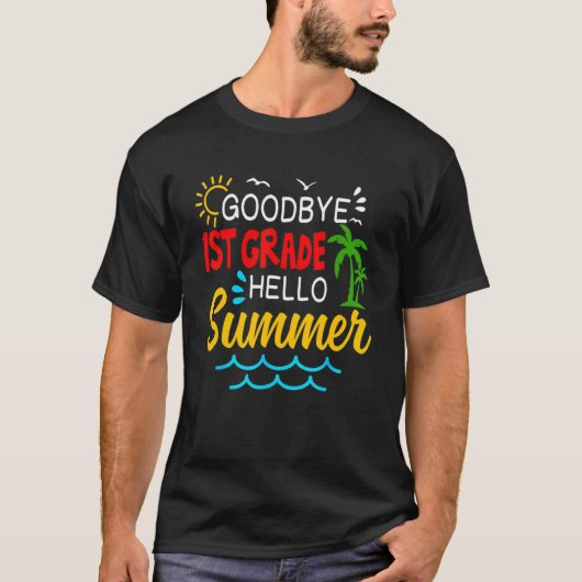 さようなら1年生こんにちは夏1年生の卒業生 Tシャツ (正面)