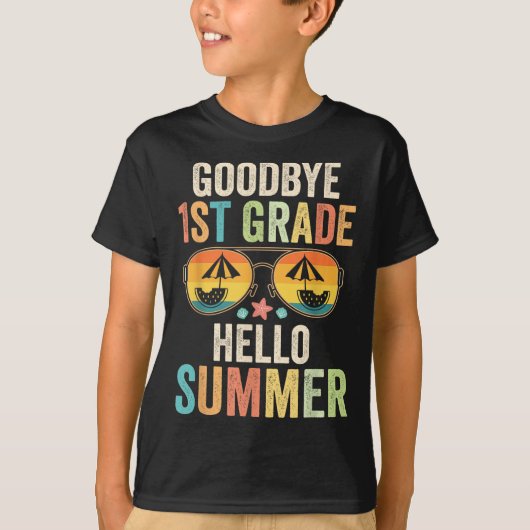さようなら1年生こんにちは夏1年生Last Da Tシャツ (正面)