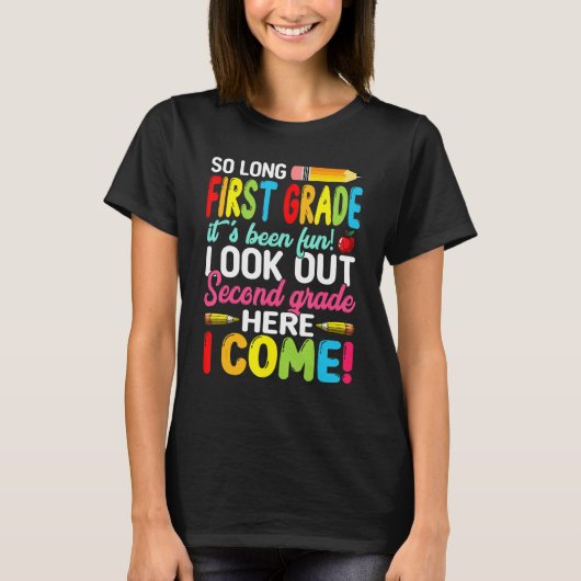 さようなら1年生ウェルカム新学期Second Gr Tシャツ (正面)