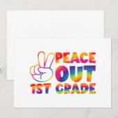 さようなら1年生 タイダイ 最後の日 1年生 案内状 (正面/裏面)