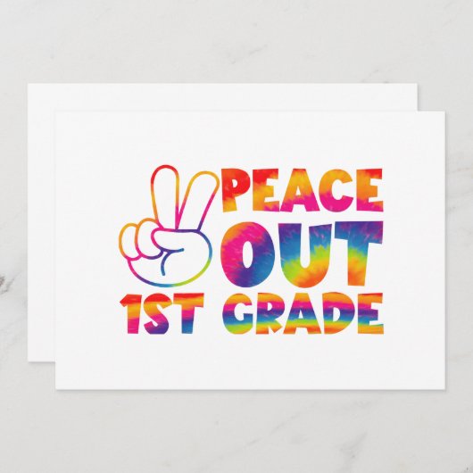 さようなら1年生 タイダイ 最終日 招待状 (正面/裏面)