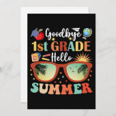 さようなら1年生Hello夏の卒業 案内状 (正面/裏面)