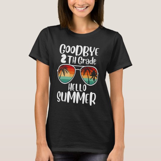 さようなら2年生こんにちは夏サングラス最終日 Tシャツ (正面)
