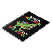 さようなら2年生こんにちは3年生Tレックス恐竜 ノートブック (左側)