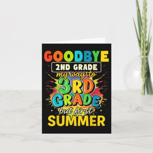 さようなら2年生3年生に私の方法が最初のsu カード (正面)