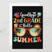 さようなら2年生Hello夏の卒業 案内状 (正面/裏面)