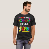 さようなら2年生Hello 3年生Back To Scho Tシャツ (正面フル)