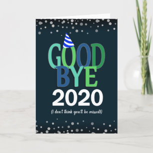 さようなら2020おもしろい年新年 シーズンカード
