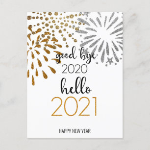 さようなら2020こんにちは2021 フェスティバル花火 シーズンポストカード