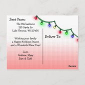 さようなら2020クリスマスユーモアおもしろいレトロレディ ポストカード (裏面)