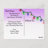 さようなら2020クリスマスユーモアおもしろいレトロレディ ポストカード (裏面)