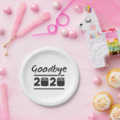 さようなら2020トイレ紙 – やっと終わった ペーパープレート (パーティー)