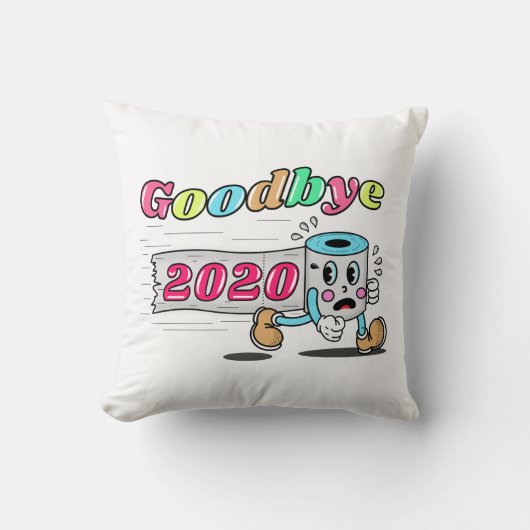 さようなら2020 – やっと終わった クッション (正面)