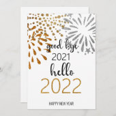さようなら2021こんにちは2022 |新年の花火 シーズンカード (正面/裏面)